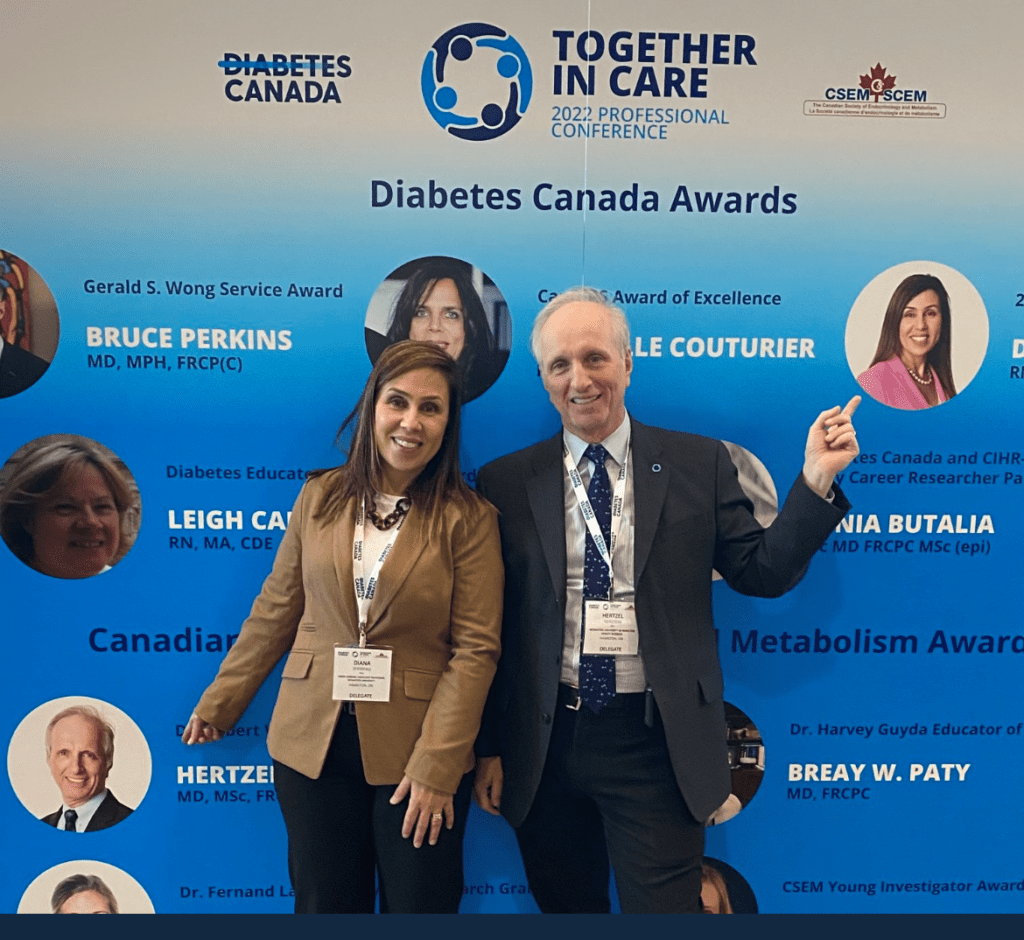 Diana Sherifali and Hertzel Gerstein Diabetes Canada and CSEM Awards 2022